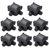 Aftakdoos - Waterdicht IP68 - 3-weg Kabelverbinder - 8 Stuks