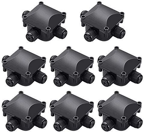 Aftakdoos - Waterdicht IP68 - 3-weg Kabelverbinder - 8 Stuks