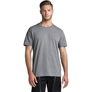 G-STAR RAW Heren Korpaz Tekst T-Shirt, Grijs (Graniet B255-1468), XL, Grijs (Granite B255-1468), XL