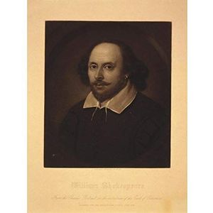 Wee Blue Coo Paintings Portrait William Shakespeare Elizabethan Playwright Art Print Poster Wall Decor 12X16 Inch