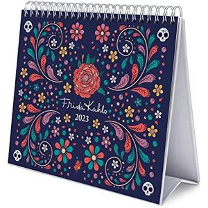 Grupo Erik CS23008 Kalender 2023 Frida Kahlo - Bureaukalender 12 maanden - Bureaukalender met fsc-certificaat