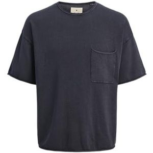Jack & Jones Jprbluleon Knit Crew Neck Ss, Blue Nights., L