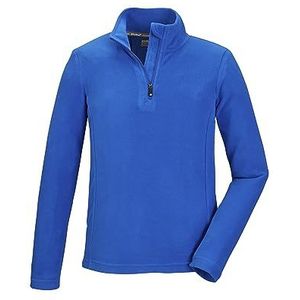 Killtec Jongens fleece shirt met opstaande kraag en ritssluiting KSW 184 BYS FLC SHRT, blauw, 140, 40867-000