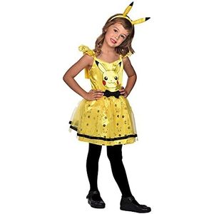 Amscan 9911600 meisjes kinderen kind Pokemon Pikachu kostuum 6-8 jaar, veelkleurig