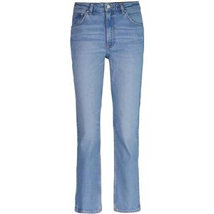 GANT Dames Straight Cropped Jeans, Semi Light Blue Worn in, 29W