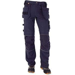 J.A.K. 150105084 Serie 1501 60% katoen/40% polyester broek met hangzakken, marineblauw, 48 R (34/32) maat
