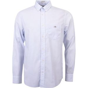 Gant Casual hemd lange mouw Blauw Reg Poplin Banker BD 3000140/455