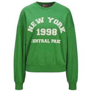 Sweater - Ronde Hals - Sweatstof - Geribbelde Kraag - Losse Pasvorm