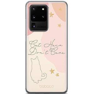 ERT GROUP mobiel telefoonhoesje voor Samsung S20 ULTRA / S11 PLUS origineel en officieel erkend Babaco patroon Cats 007 aangepast aan de vorm van de mobiele telefoon, hoesje is gemaakt van TPU