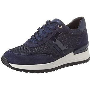 Geox D DESYA Sneakers voor dames, marineblauw, 40 EU, navy, 40 EU