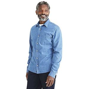 Dockers Origineel shirt voor heren, Glory Light Indigo, XXL