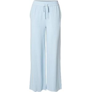 SELECTED FEMME - Slfviva-gulia Hw Long Linen Pant - Cashmere Blue - Stoffen Broek