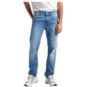 Pepe Jeans Slim Jeans voor heren, Blauw (Denim-mi5), 29W / 34L
