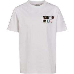 Mister Tee Heren Kids Artist of My Life Tee 122/128 White, wit, 128
