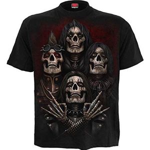 Spiral Heren Tshirt- FACES OF GOTH Zwart