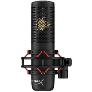 HyperX 699Z0AA ProCast condensatormicrofoon met groot scherm, XLR-aansluiting, zwart, eén maat