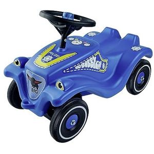 Big-Bobby-Car Classic Police, kindervoertuig met stickers in politiedesign, voor jongens en meisjes, belastbaar tot 50 kg, antislip voertuig voor kinderen vanaf 1 jaar, blauw