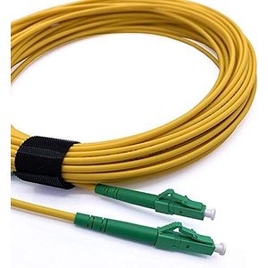 Elfcam Glasvezelkabel LC/APC naar LC/APC Singlemode Simplex, 9/125 μm LSZH Optische Jumperband (70 m)