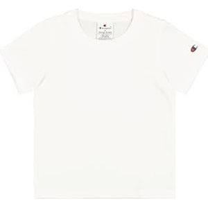 Champion Legacy Girl - Graphic Crewneck T-shirt, meisjes, wit (WW001), wit (Ww001), 7-8 anni