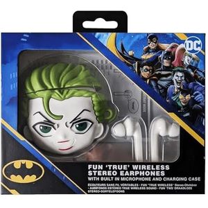 WONDEE Batman geschenken, draadloze bluetooth-hoofdtelefoon met joker-hoes, bluetooth-hoofdtelefoon met Google Assistent en touch-bediening, Batman en Joker, cadeau voor kinderen, jongeren en
