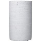 Blomus Coluna vaas, polystone, lichtgrijs, H 20 cm, Ø 12 cm