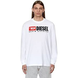 Diesel T-Just-LS-DIV T-shirt, 100-0AAXJ, XL, voor heren