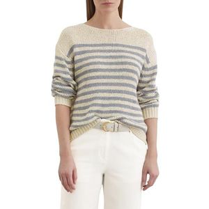 Gebreide Trui - Gestreept - Knitwear - Losse Pasvorm - Lange Mouwen