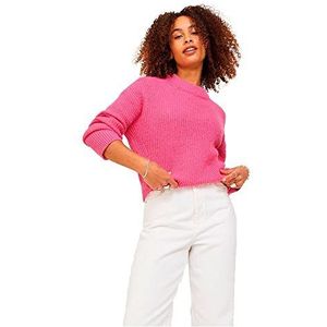 JACK & JONES Dames JJXX JXEMBER LS Fluffy Crew Neck Knit NOOS, Carmine Rose, L