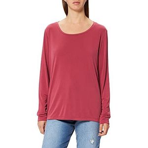 Tommy Hilfiger Dames Regular Open Nk Top Ls T-shirt, Misty Rood, S