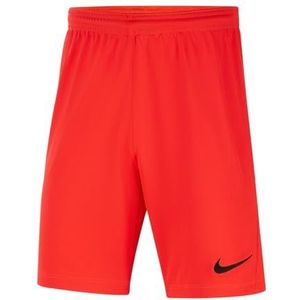 Nike Jongens Shorts Dri-Fit Park 3, Rood (Bright Crimson) / Zwart, BV6865-635, L