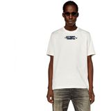 Diesel Just Slits N6 T-shirt Met Korte Mouwen