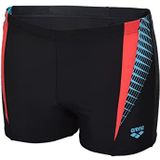 ARENA M THREEFOLD Short R Swim Trunks, zwart-watermeloen, 48 heren, Black-black-anguria