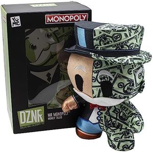 Bandai - YuMe Toys DZNR Collection pluche dier in doos Mr Monopoly - Money Talks meerkleurig MM19515