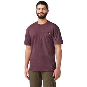 Dickies Men's Big & Tall Heavyweight Crew Neck Short Sleeve Tee Big-Tall, Burgundy Heather, 3X