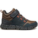 Geox J FLEXYPER Boy B ABX enkellaars, marineblauw/bruin, 31 EU, marinebruin, 31 EU