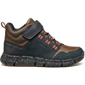 Geox J FLEXYPER Boy B ABX enkellaars, marineblauw/bruin, 31 EU, marinebruin, 31 EU