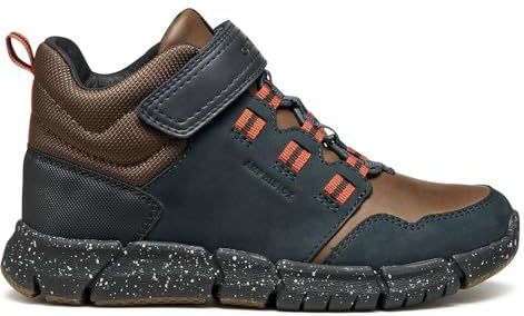 Geox J FLEXYPER Boy B ABX enkellaars, marineblauw/bruin, 31 EU, marinebruin, 31 EU