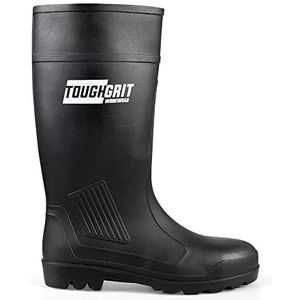Tough Grit THC00225 Lariks Veiligheid Welly Wellington Zwart Maat 11