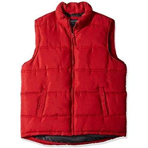 Smith's Workwear mens Double Insulated Puffer Vest Work Utility Outerwear, Dark Red, XX-Large US