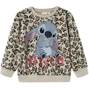 Name It - Nmfjanni Stitch Nreg - Sweatshirt - Gebroken Wit - Meisje
