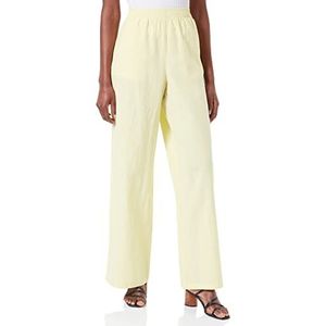 JACK & JONES Jjxx Jxkira Relaxed Linen Pant Sn Trainingsbroek voor dames, Elfin Yellow, S