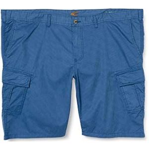 camel active Bermuda Cargo Shorts voor heren, Pepita Blue, 24