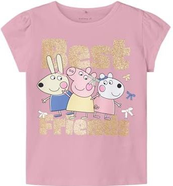 Peppa Pig - T-shirt - Jersey - Korte Mouwen - Regular Fit - Glitter Detail