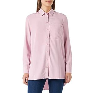 s.Oliver Twill-blouse voor dames, van viscosemix, lila/roze 4082, 42