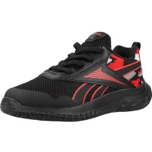 Reebok Jongens Rush Runner 5 Elastic Lace Sneakers, Black Energyred Grey3, 19.5 EU