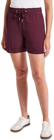 Street One Dames Korte broek van paperbag in Rood, in size: 32