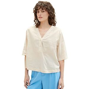 TOM TAILOR Dames 1036703 blouse, 31649 ivoor ecru, 38, 31649 - Ivory Ecru, 38