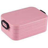 Mepal Bento-lunchbox Take A Break Nordic pink midi – broodtrommel met vakken, geschikt voor maximaal 4 boterhammen, TPE/pp/abs, 0 mm
