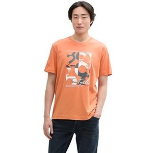 TOM TAILOR T-shirt voor heren, 37755 - Brick Orange, M