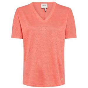 BRAX - Style.caelen - T-shirt - Watermeloen - Effen Linnen